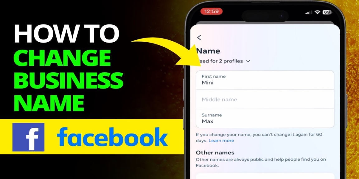 How to CHANGE Business Name on Facebook ()