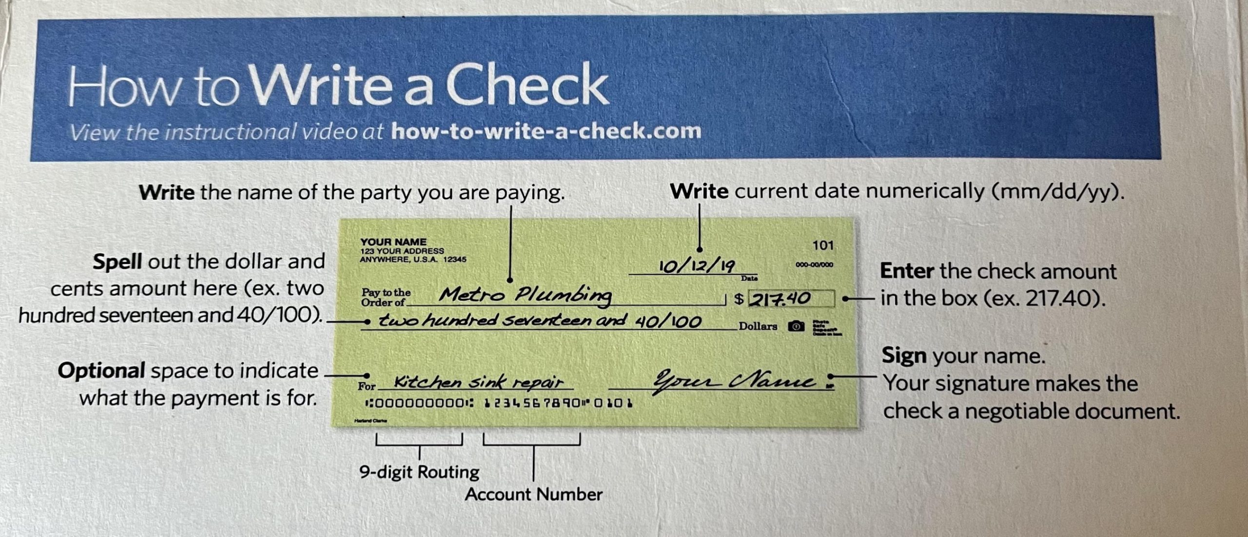 How to write a check : r/coolguides