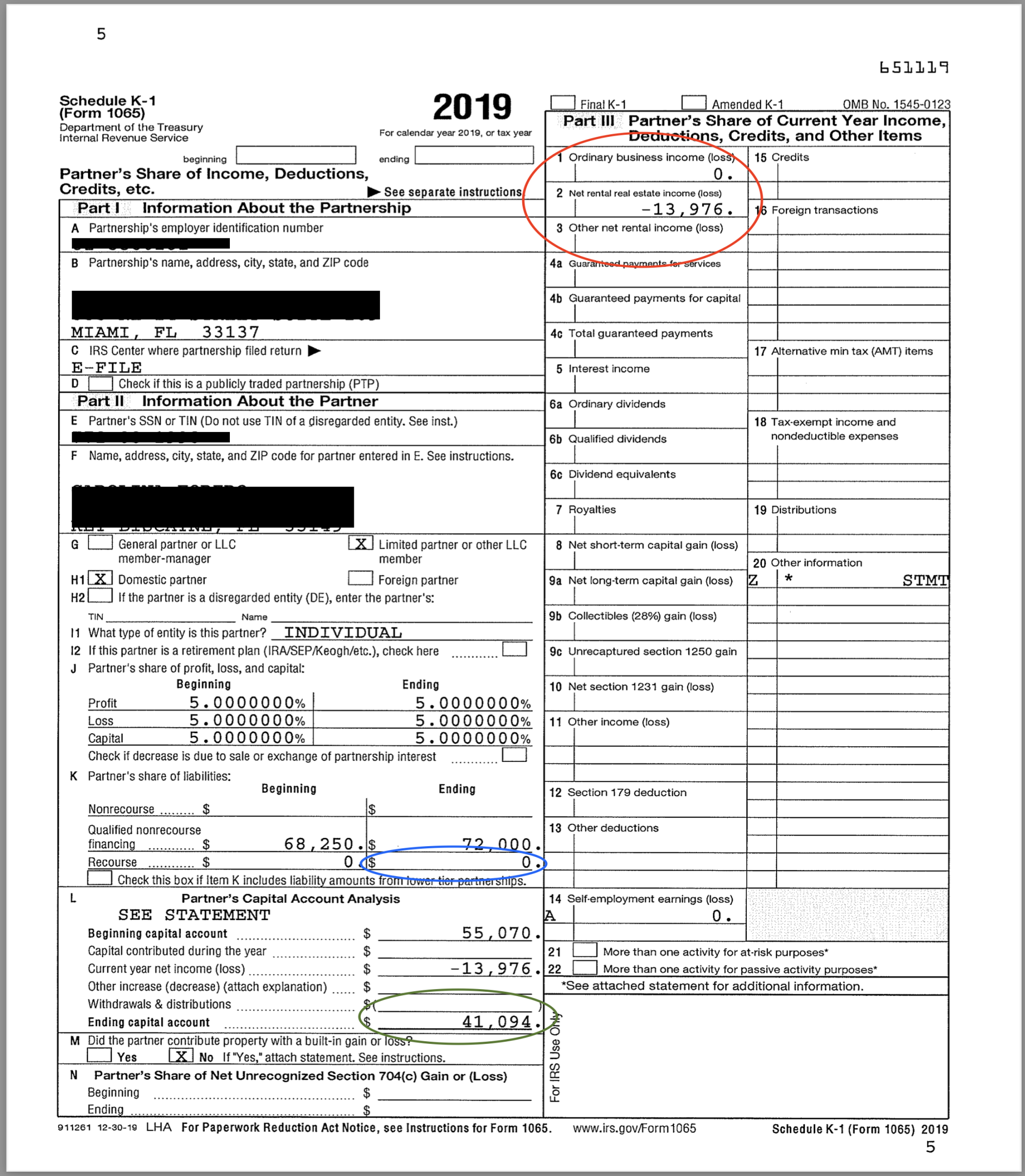 What does "Ending Capital" mean in a K- for a Partnership/LLC What does "Ending Capital" mean in a K- for a Partnership/LLC