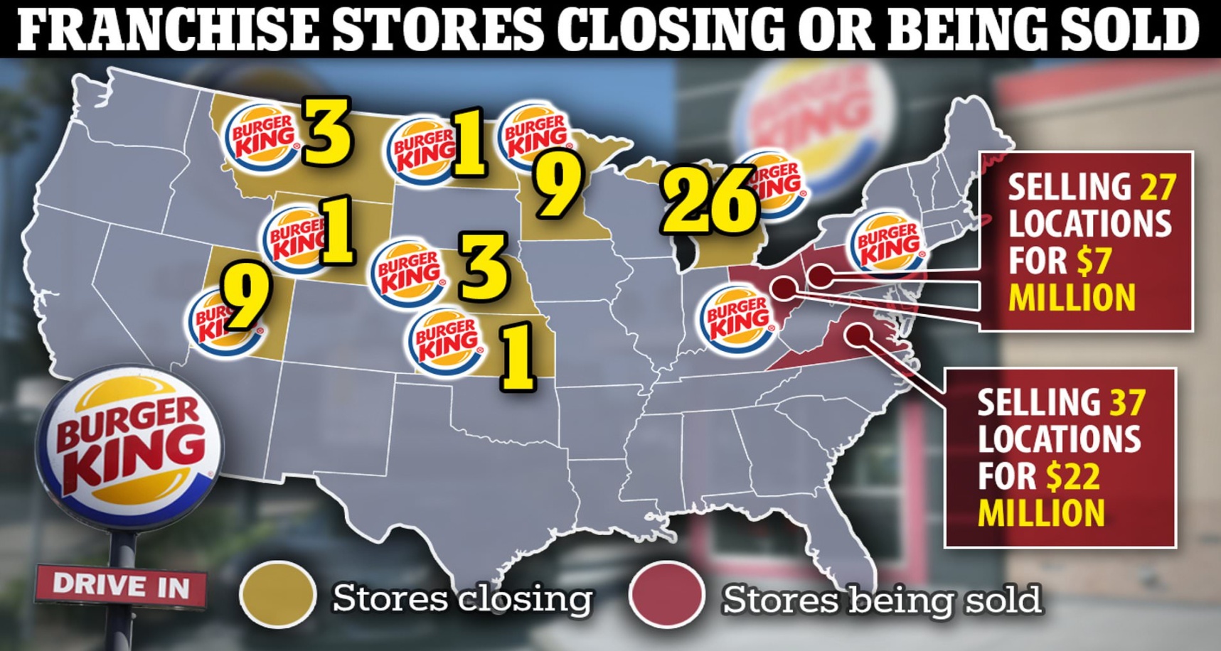 Burger King to close up to stores by the end of as giant Burger King to close up to stores by the end of as giant
